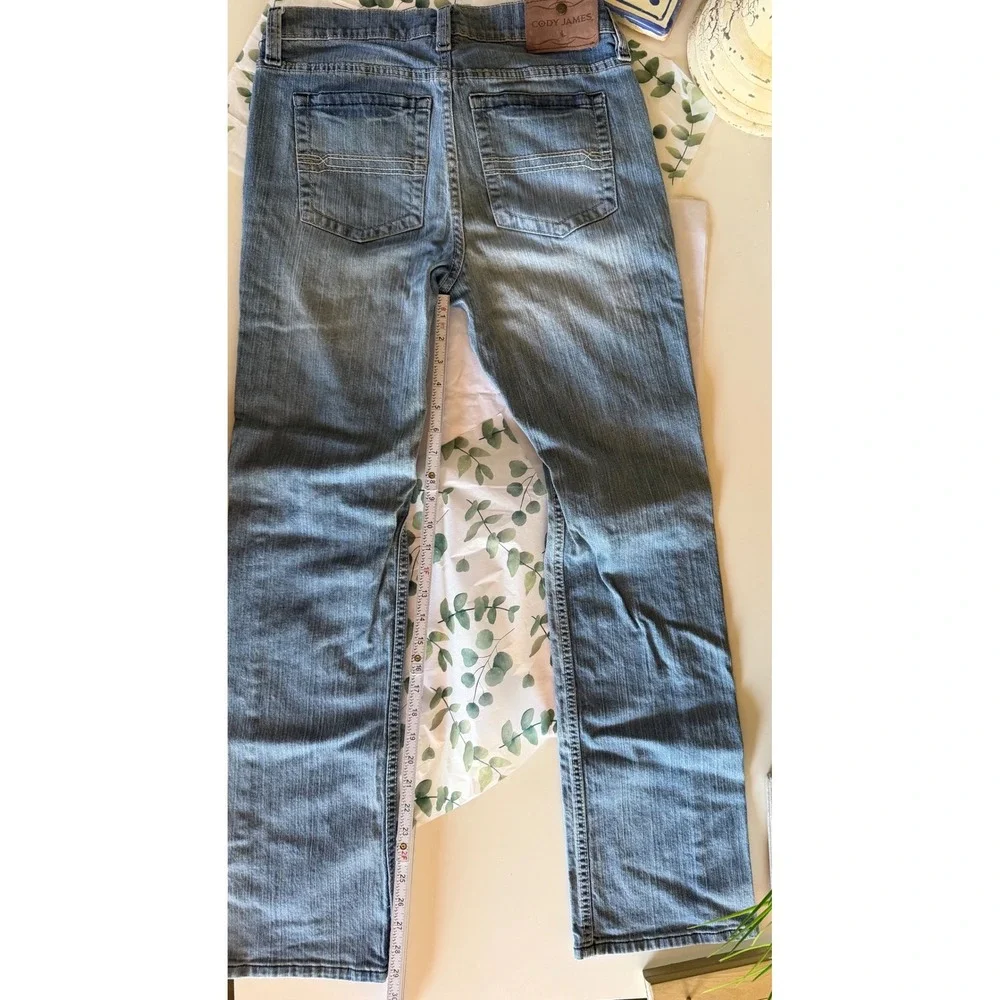 Cody‎ James Mens Medium Wash Straight Leg Western Denim Jeans Blue Size 30x32
